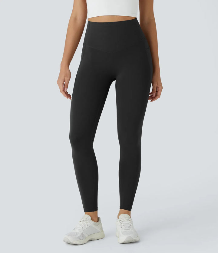 Milejka UltraSculpt z wysokim stanem unoszące pośladki modelujące brzuch kieszeń modelujące treningowy legginsy