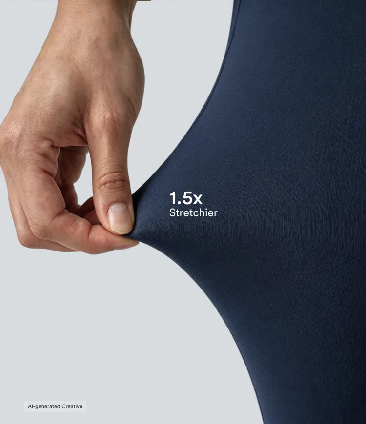 Halara UltraSculpt legginsy do jogi z wysokim stanem, marszczonym tyłem unoszącym pośladki, modelujące brzuch, z rozkloszowanymi nogawkami i kieszeniami