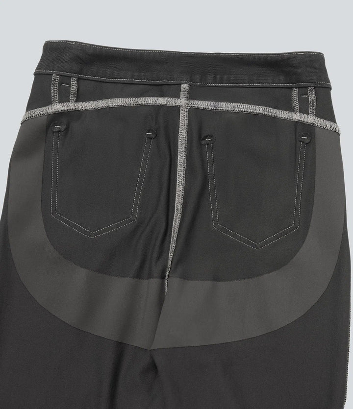 Milejka Flex z wysokim stanem modelujące brzuch unoszące pośladki denimowy na co dzień legginsy bootcut z kieszeniami