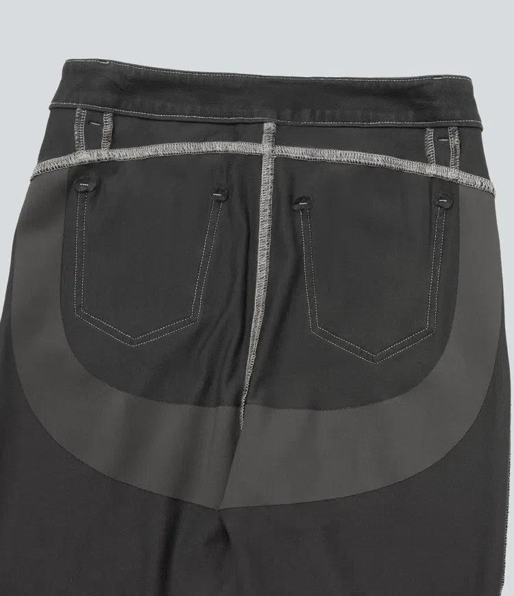 Milejka Flex z wysokim stanem modelujące brzuch unoszące pośladki denimowy na co dzień legginsy bootcut z kieszeniami