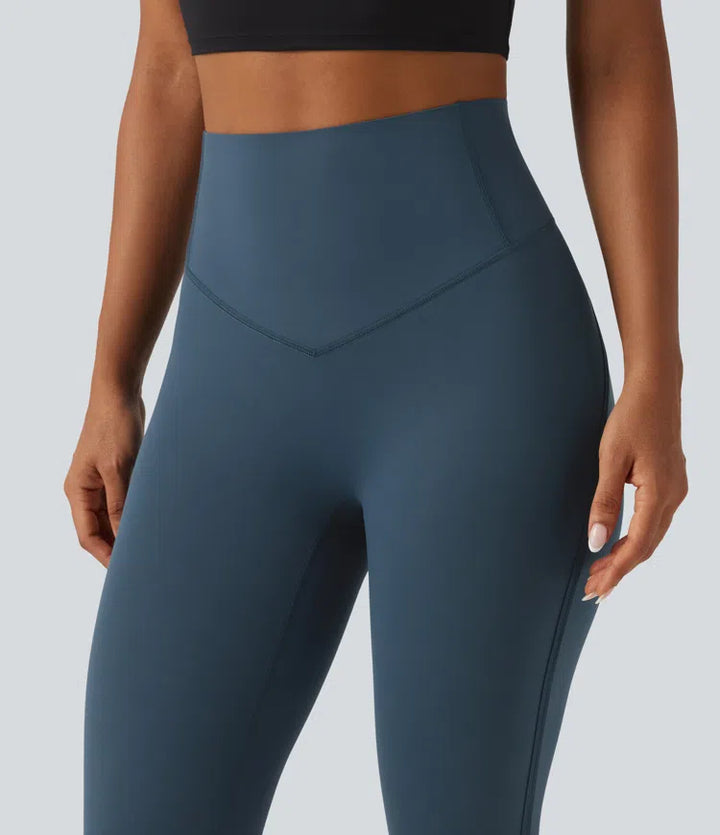 Halara UltraSculpt legginsy treningowe z wysokim stanem i modelującym efektem na brzuch, z kieszeniami