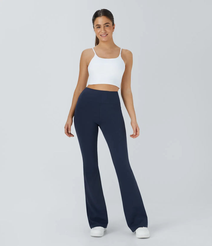 DayStretch z wysokim stanem i kieszenią flare legginsy do jogi