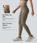 Halara UltraSculpt legginsy do jogi 7/8 z wysokim stanem, modelowaniem i kontrolą brzucha, pasem zapobiegającym podwijaniu oraz kieszeniami