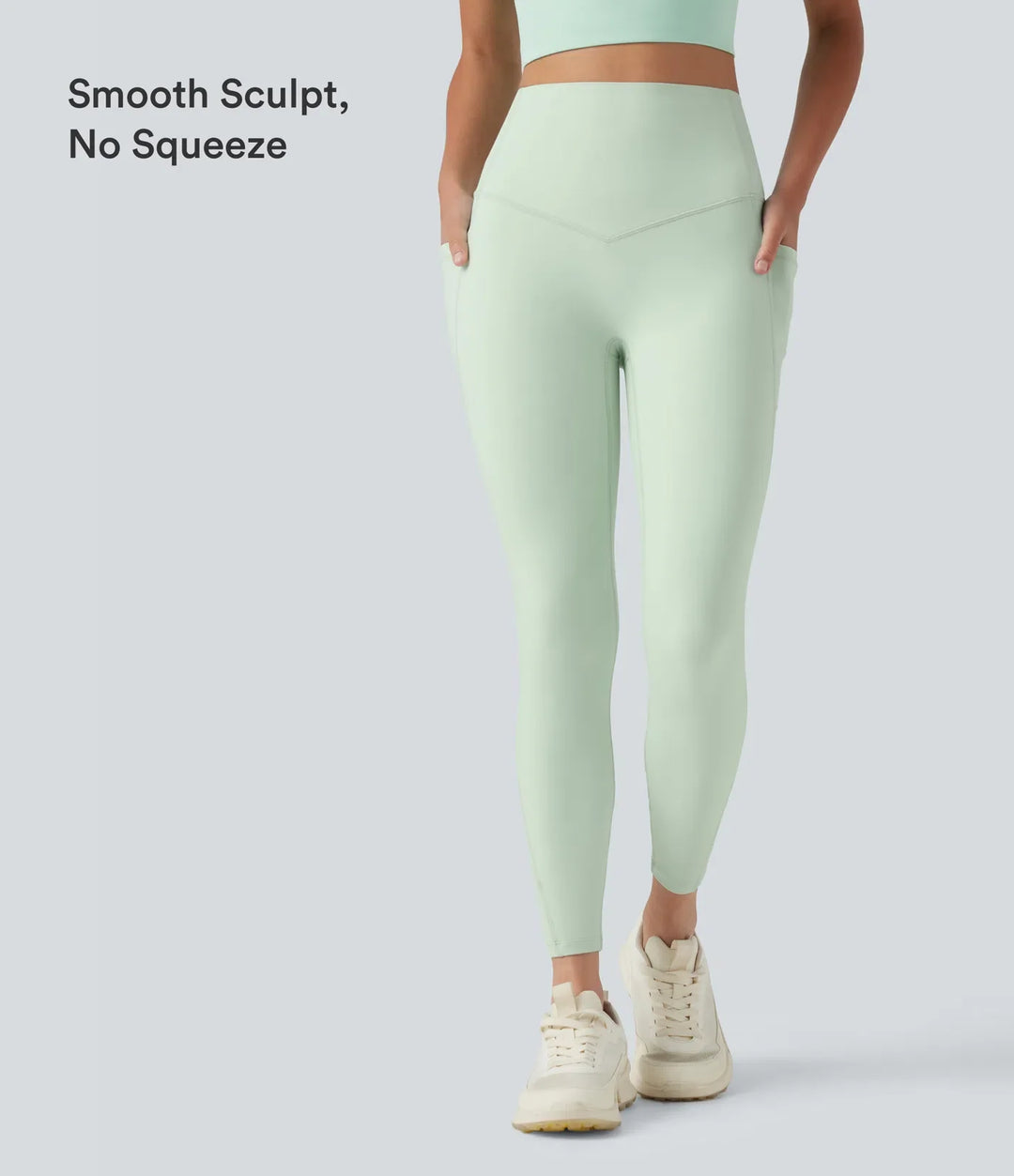 Milejka UltraSculpt z wysokim stanem modelujące brzuch modelujące treningowy legginsy z kieszeniami
