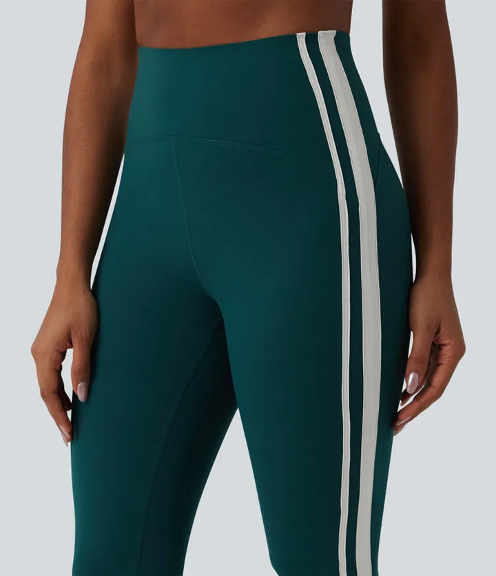 Halara UltraSculpt 7/8 legginsy do jogi z wysokim stanem, modelującym brzuch i z bocznym paskiem