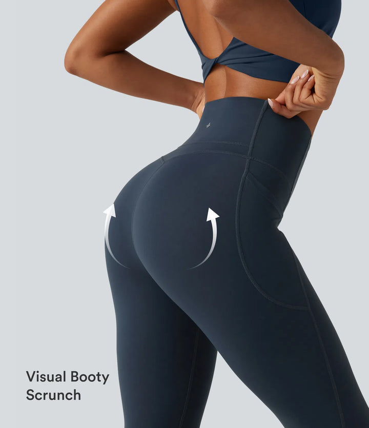 Halara UltraSculpt legginsy do jogi dla krągłych kształtów, z wysokim stanem, modelujące i wyszczuplające brzuch, z kieszeniami