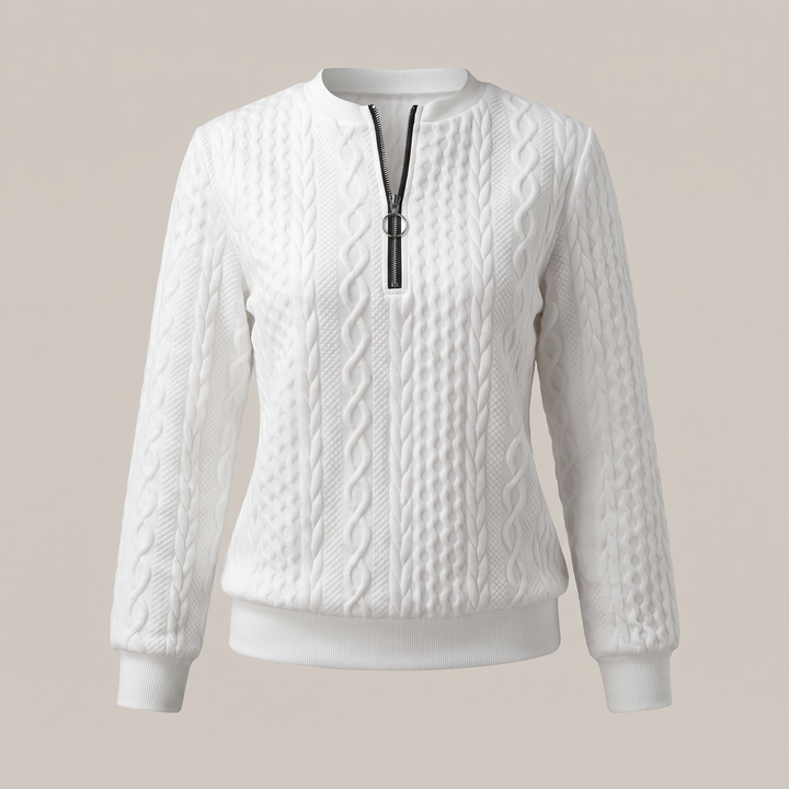 Sweter AMY z zamkiem błyskawicznym
