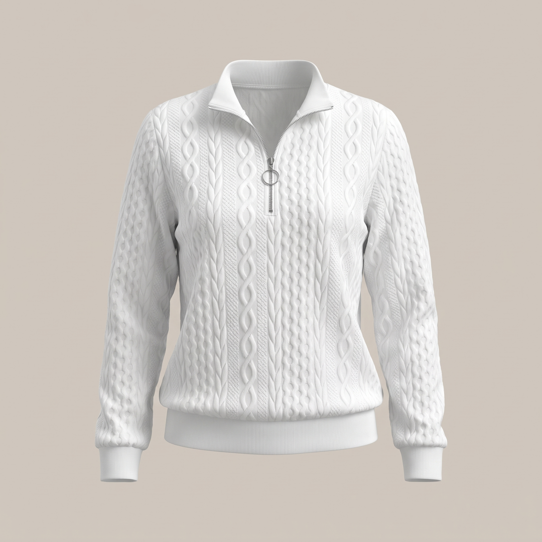 Sweter AMY z zamkiem błyskawicznym