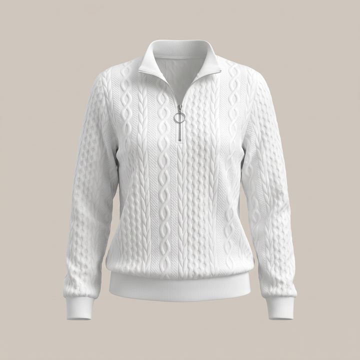 Sweter AMY z zamkiem błyskawicznym