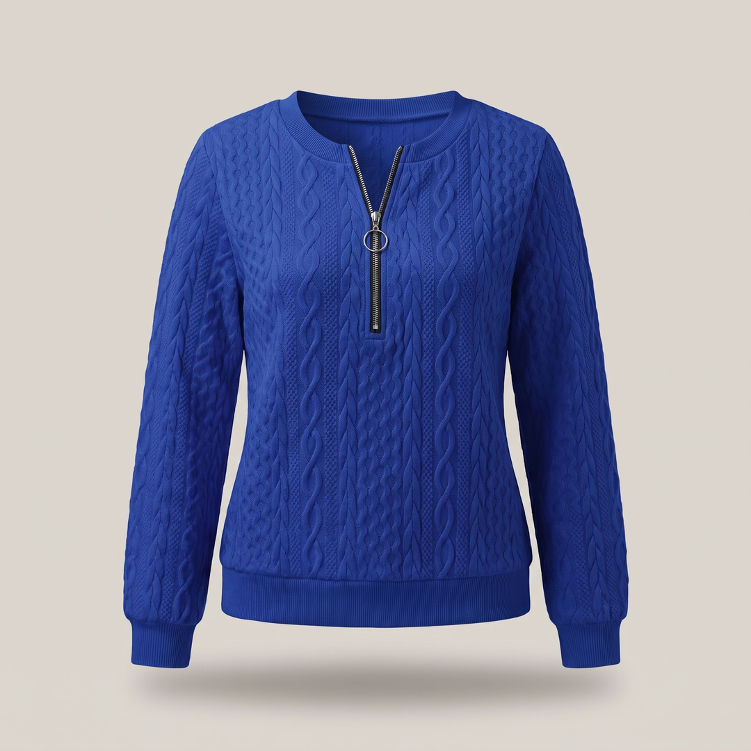 Sweter AMY z zamkiem błyskawicznym