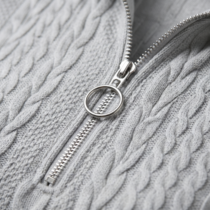 Sweter AMY z zamkiem błyskawicznym