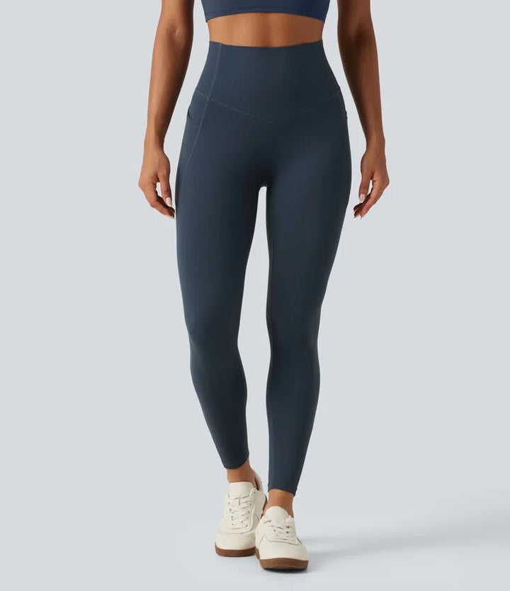 Halara UltraSculpt legginsy do jogi dla krągłych kształtów, z wysokim stanem, modelujące i wyszczuplające brzuch, z kieszeniami