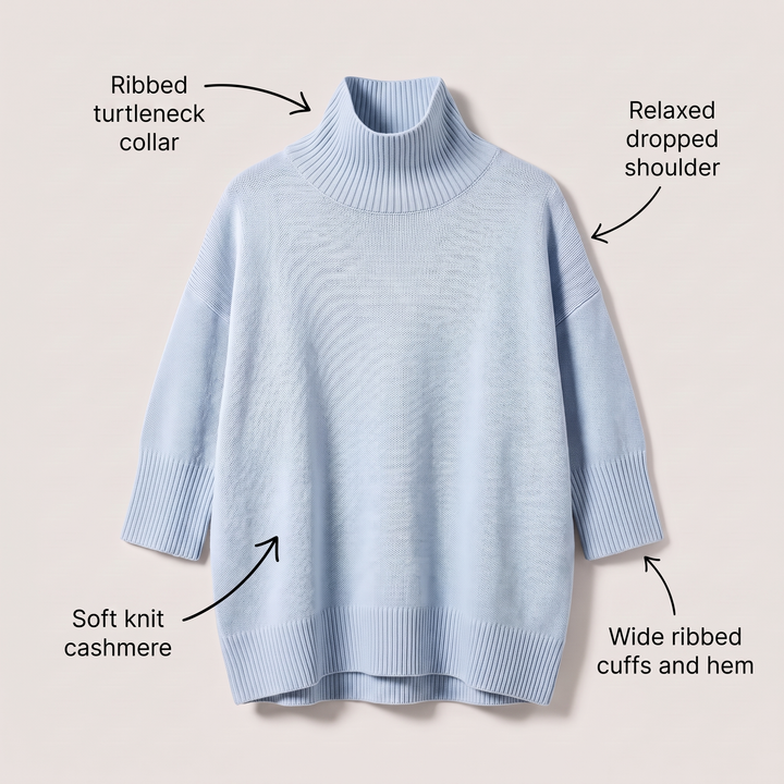 Sweter ARIA z golfem oversize