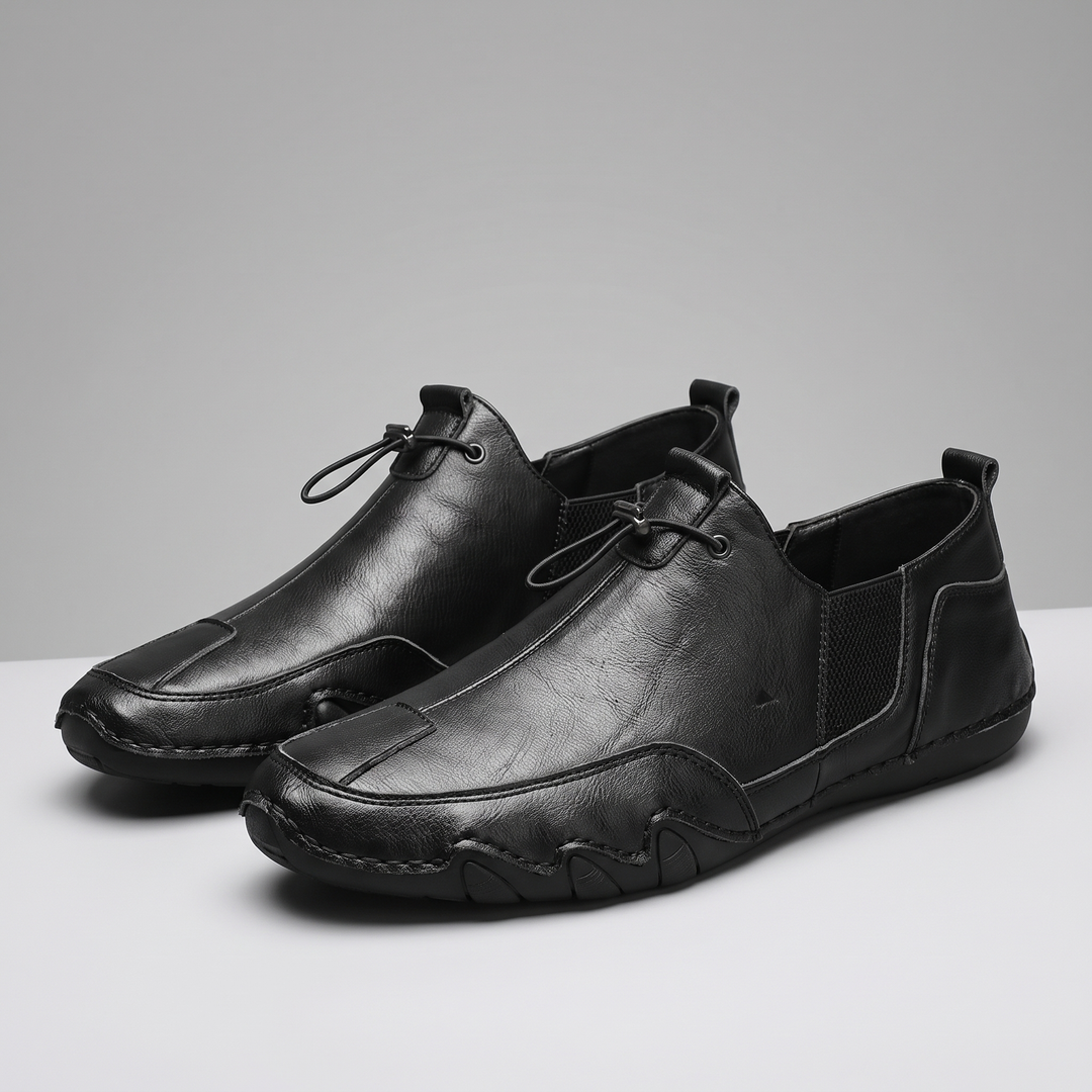 PRAWDZIWE SKÓRZANE BUTY WSUWANE LORENZO