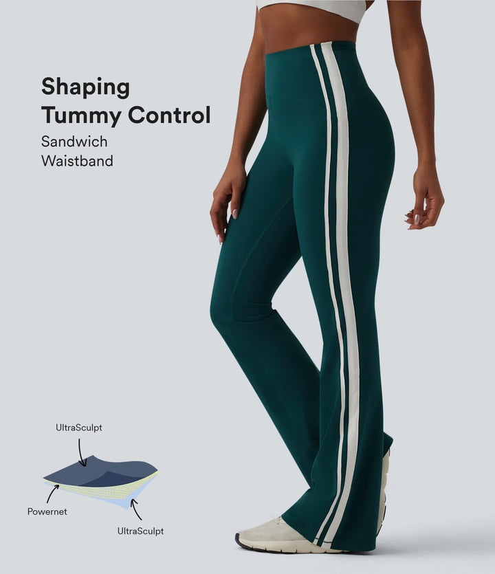Halara UltraSculpt 7/8 legginsy do jogi z wysokim stanem, modelującym brzuch i z bocznym paskiem