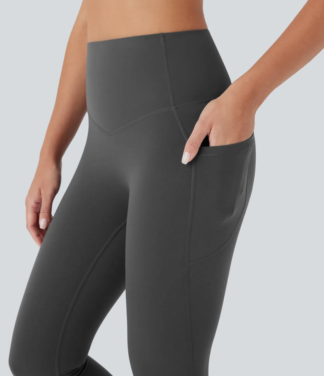 Milejka UltraSculpt z wysokim stanem unoszące pośladki modelujące brzuch kieszeń modelujące capri legginsy treningowe