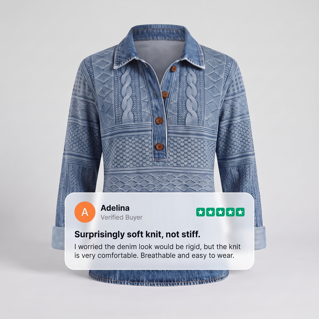 NIVELLE MODERN Sweter zapinany na PÓŁ GUZIKÓW
