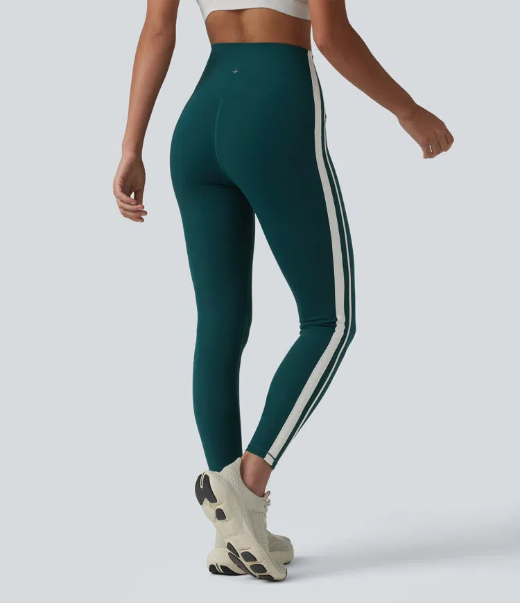 Halara Ultrasculpt legginsy 7/8 do jogi z wysokim stanem, kontrolą brzucha i bocznym paskiem