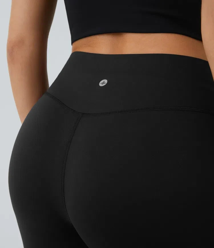 DayStretch z wysokim stanem krzyżowany flare legginsy do jogi