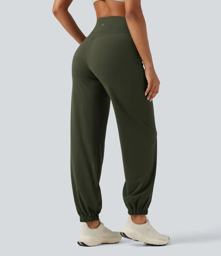 Halara UltraSculpt Joggery do jogi z wysokim stanem, modelujące brzuch, ze zwężanymi nogawkami i kieszeniami