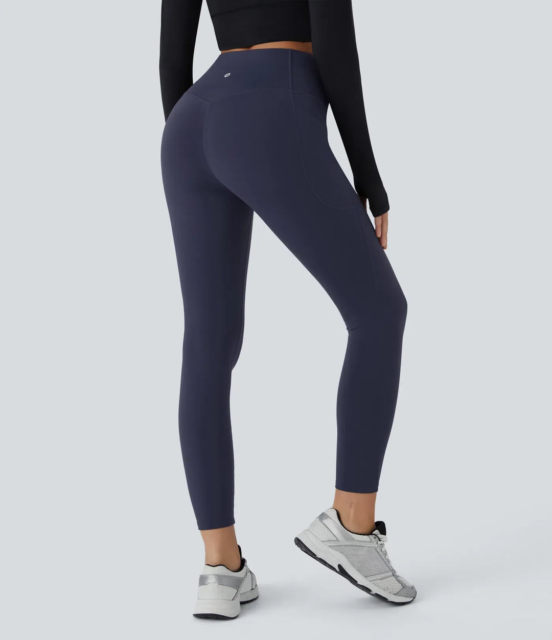 SoftlyZero pluszowy termiczny z wysokim stanem modelujące brzuch kieszeń treningowy legginsy
