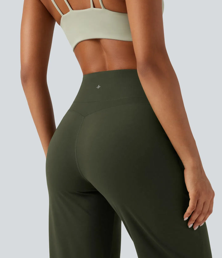 Milejka UltraSculpt z wysokim stanem modelujące brzuch zwężany joga joggery z kieszeniami