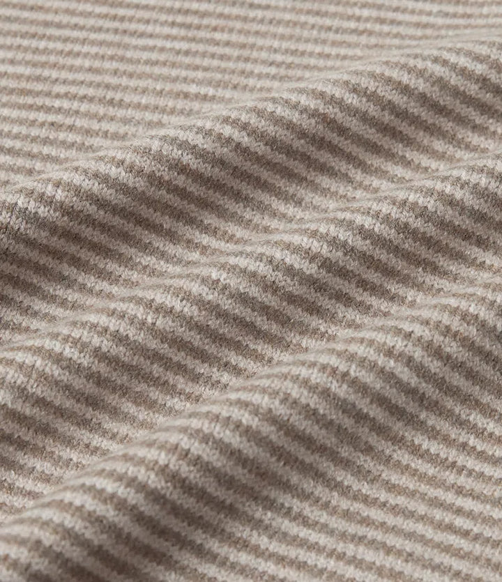 W paski dzianinowy sweter na co dzień szalik