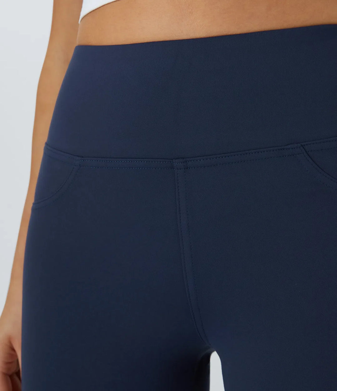 DayStretch z wysokim stanem i kieszenią flare legginsy do jogi