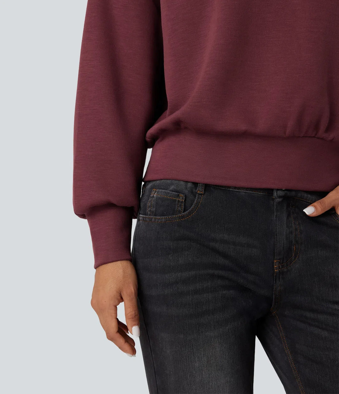 SpacerTek z kołnierzem kominowym połowa zamek oversize bluza na co dzień