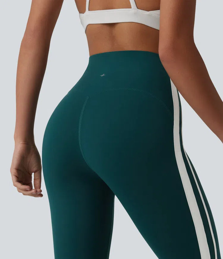 Halara Ultrasculpt legginsy 7/8 do jogi z wysokim stanem, kontrolą brzucha i bocznym paskiem