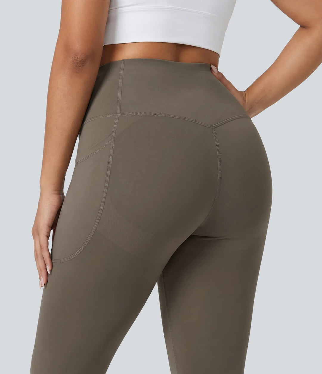 Legginsy treningowe w rozmiarze plus Halara UltraSculpt o wysokim stanie, unoszące pośladki, modelujące brzuch, z kieszeniami