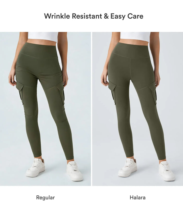 DayStretch z wysokim stanem Cargo kieszeń skinny legginsy do jogi