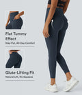 Halara UltraSculpt legginsy treningowe modelujące z wysokim stanem — efekt marszczenia podnoszący pośladki, modelowanie i kontrola brzucha, z kieszenią