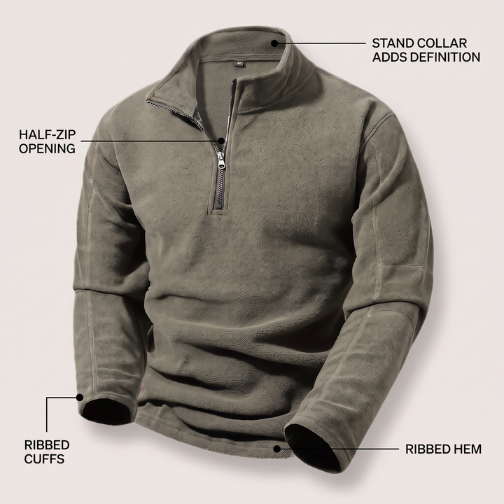 BLUZA Z KOŁNIERZEM STOJĄCYM SMART