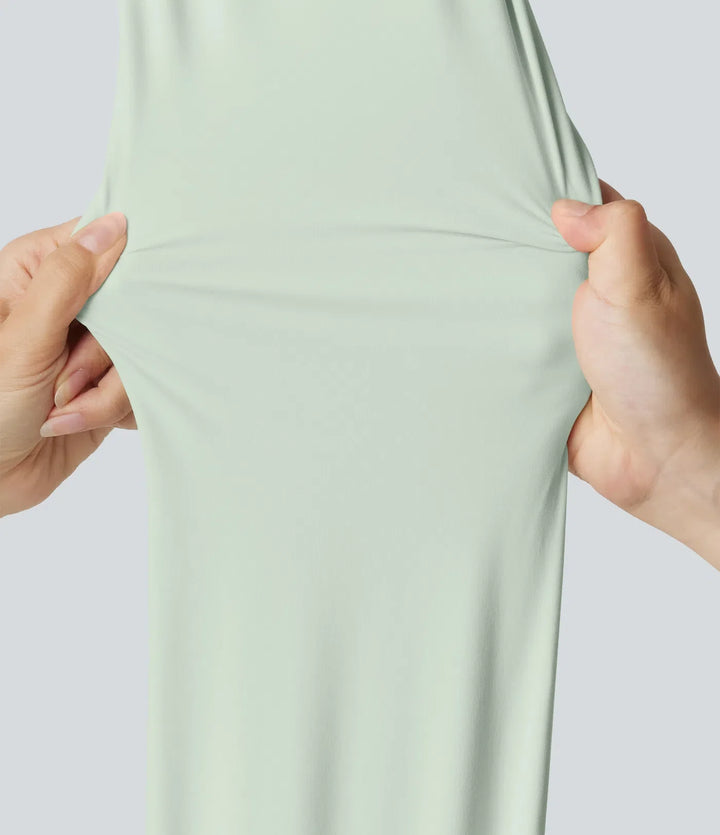 Milejka UltraSculpt z wysokim stanem modelujące brzuch modelujące treningowy legginsy z kieszeniami