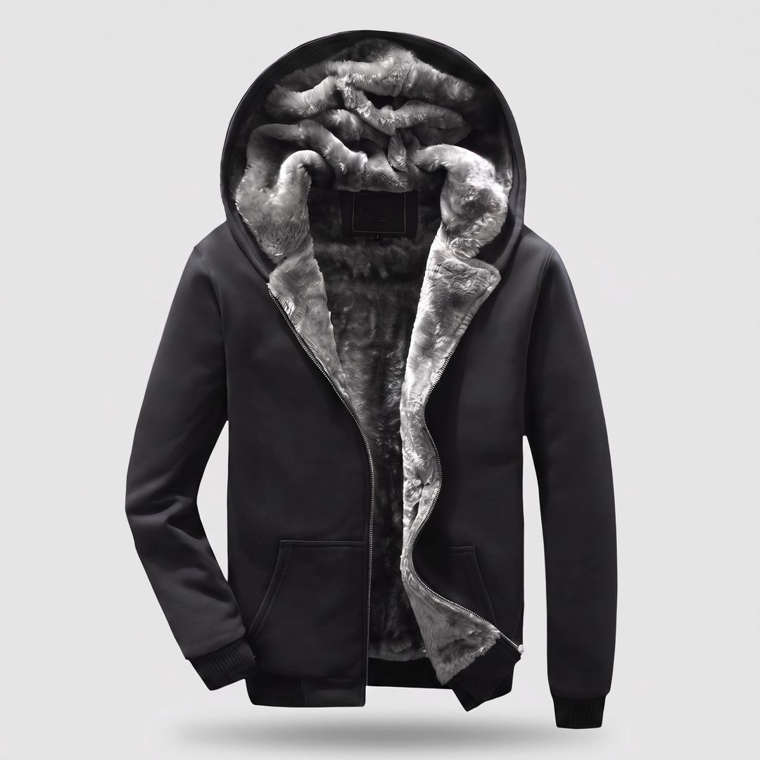 KURTKA Z KAPTUREM I PODSZEWKĄ SHERPA