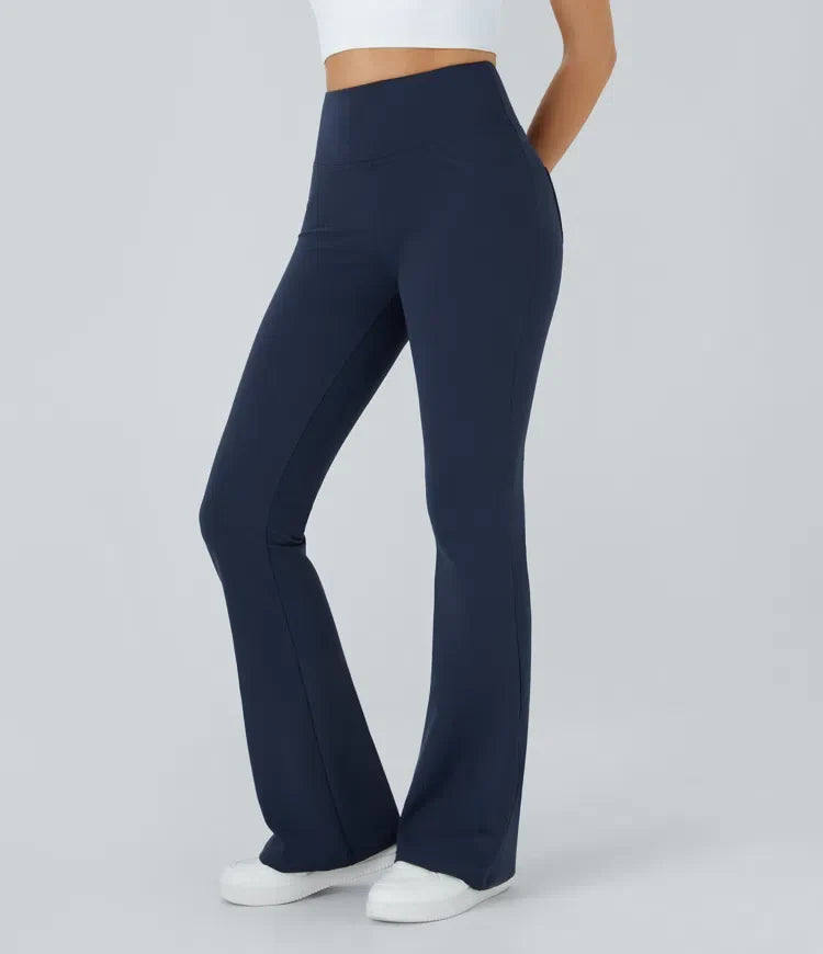 DayStretch z wysokim stanem i kieszenią flare legginsy do jogi