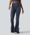 Halara UltraSculpt legginsy do jogi z wysokim stanem, sznurowaniem, rozszerzanymi nogawkami i kieszeniami