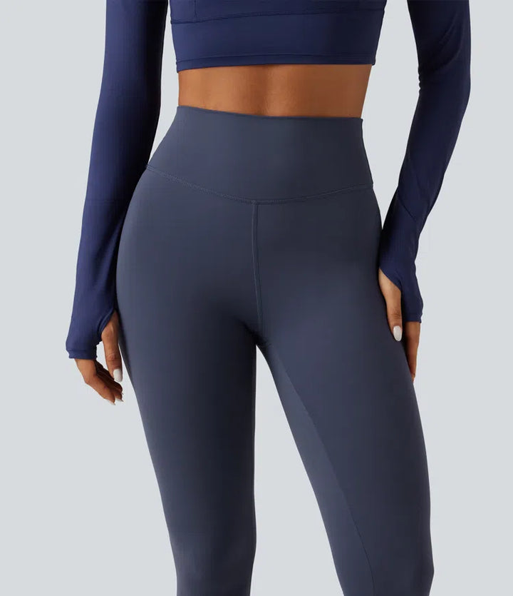 Halara UltraSculpt legginsy do jogi z wysokim stanem i marszczeniem