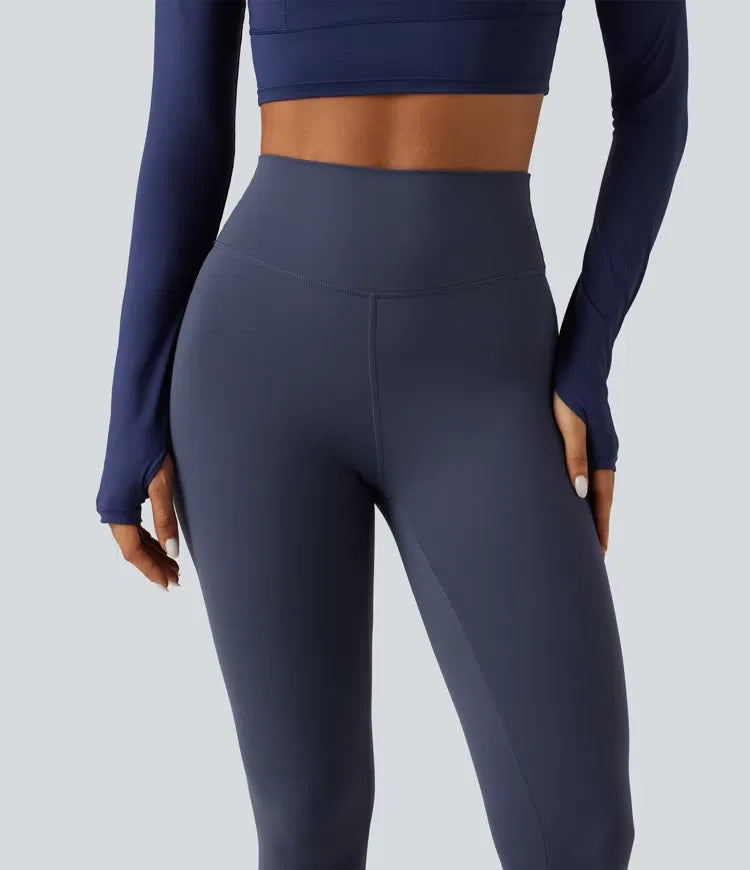 Milejka UltraSculpt z wysokim stanem marszczony legginsy do jogi