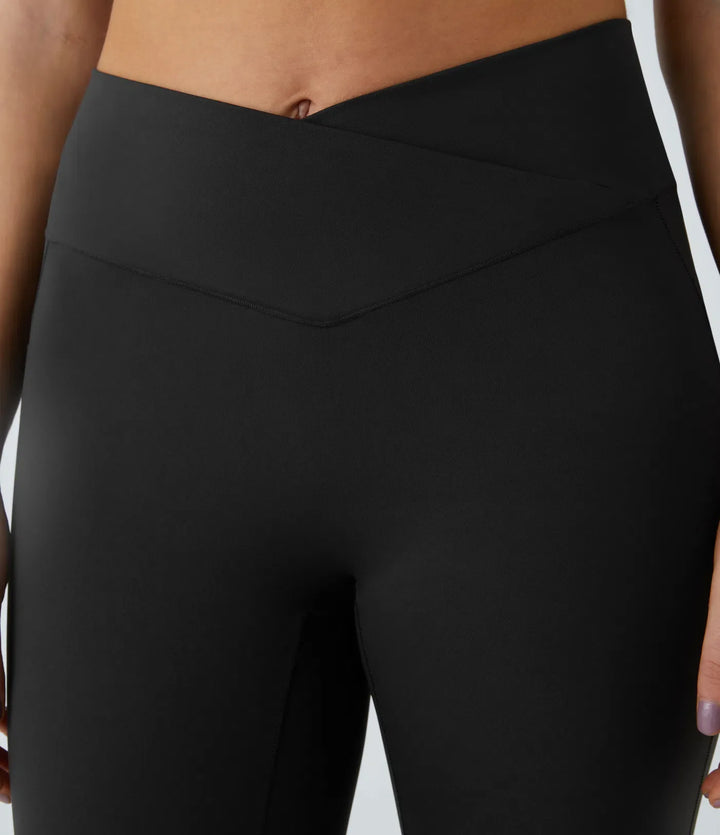 Patitoff 2.0 Pet włosy Resistant z wysokim stanem krzyżowany bok kieszeń legginsy do jogi