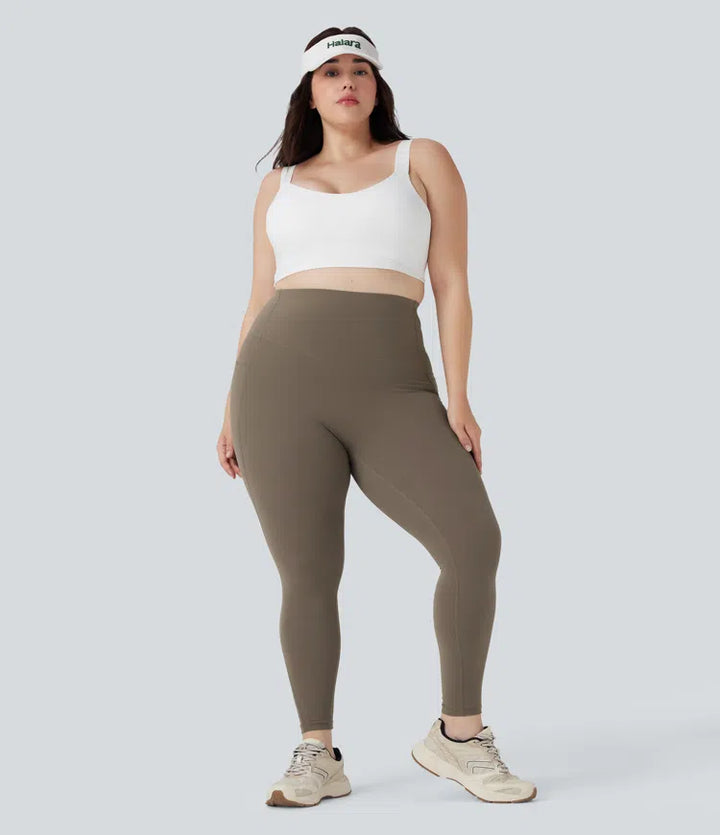 Legginsy treningowe w rozmiarze plus Halara UltraSculpt o wysokim stanie, unoszące pośladki, modelujące brzuch, z kieszeniami