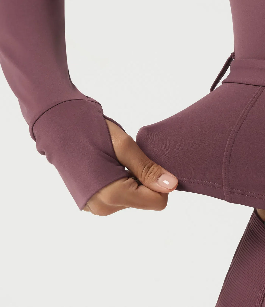 Milejka UltraSculpt ze stójką i długim rękawem z klamrą z paskiem joga Curvy kurtka