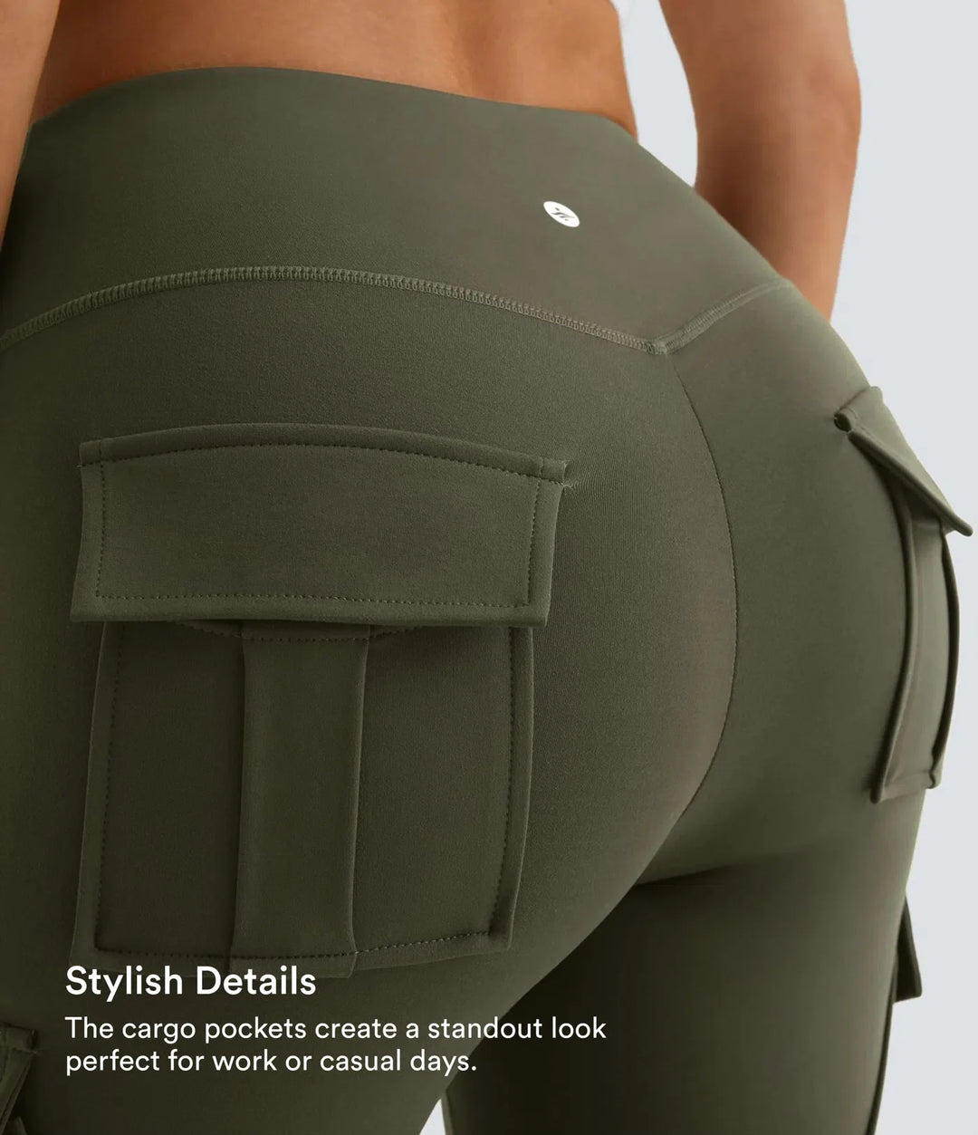 DayStretch z wysokim stanem Cargo kieszeń skinny legginsy do jogi
