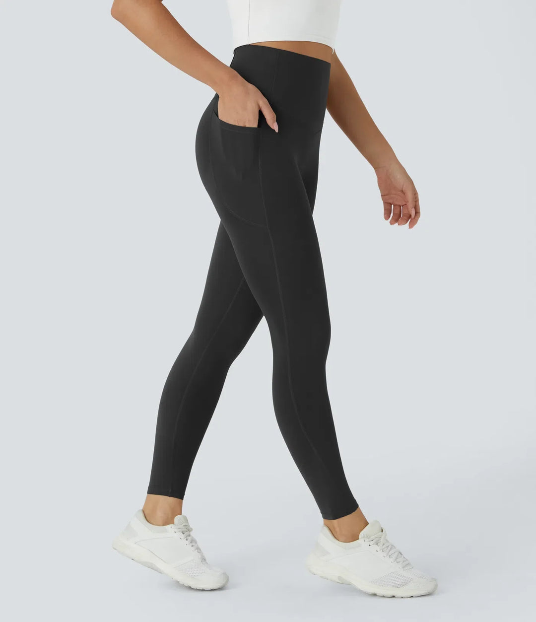 Milejka UltraSculpt z wysokim stanem unoszące pośladki modelujące brzuch kieszeń modelujące treningowy legginsy