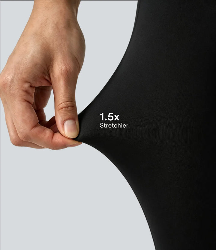 Milejka UltraSculpt z wysokim stanem unoszące pośladki modelujące brzuch bootcut legginsy do jogi z kieszeniami