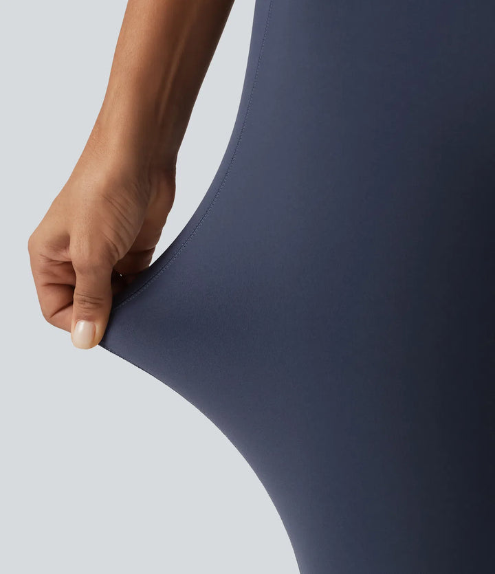 Halara UltraSculpt legginsy do jogi z wysokim stanem, sznurowaniem, rozszerzanymi nogawkami i kieszeniami