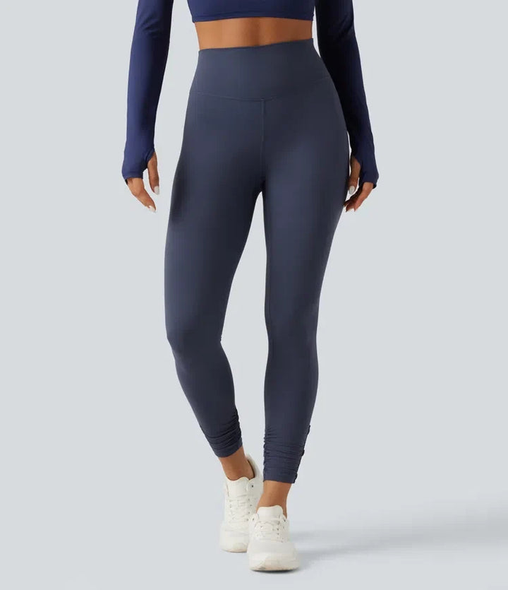 Milejka UltraSculpt z wysokim stanem marszczony legginsy do jogi