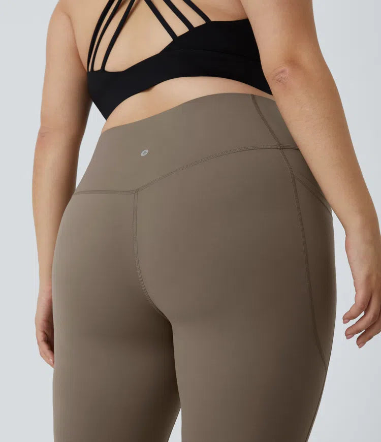 Halara UltraSculpt legginsy z wysokim stanem dla plus size — modelujące sylwetkę, z kontrolą brzucha i kieszenią, przeznaczone do treningu