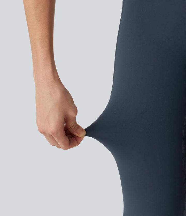 Halara UltraSculpt legginsy do jogi bootcut z wysokim stanem, z efektem modelującym brzuch i z kieszeniami